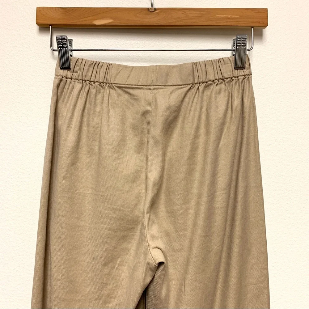 Aritzia Babaton Linen Blend Dexter Jogger Pants‎ XXS Cropped Ankle Pull On Beige